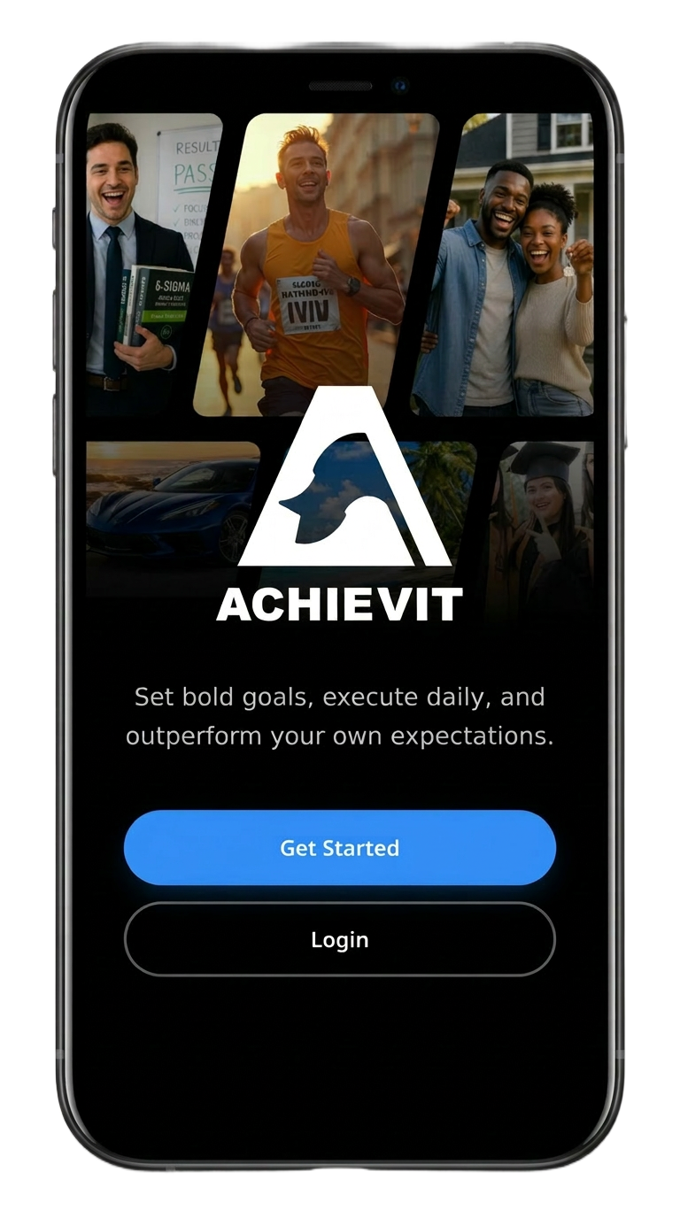 Achievit app home screen